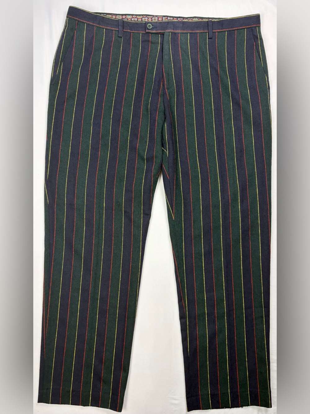 Paisley & Gray Wool Blend Striped Slim Fit Pants 43x32